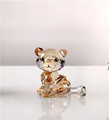 Mignonne figurine de tigre de cristal