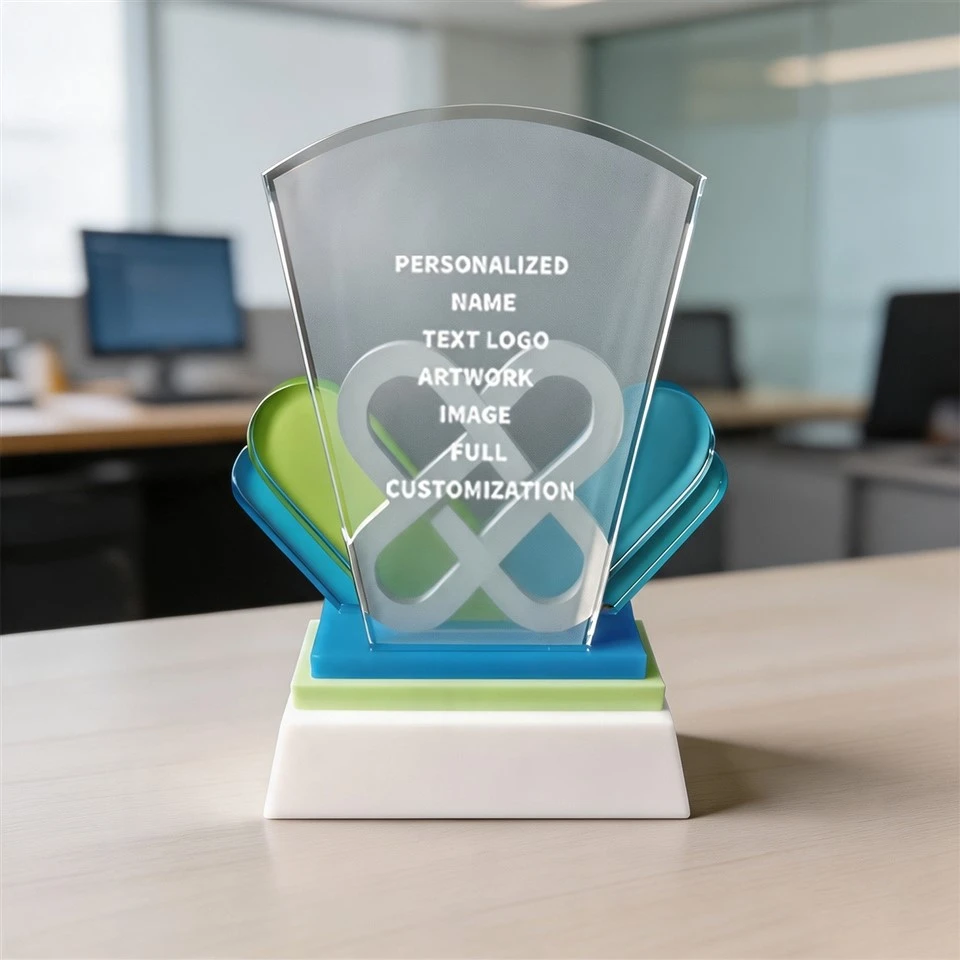 Trophée du prix d'entreprise Crystal Marble